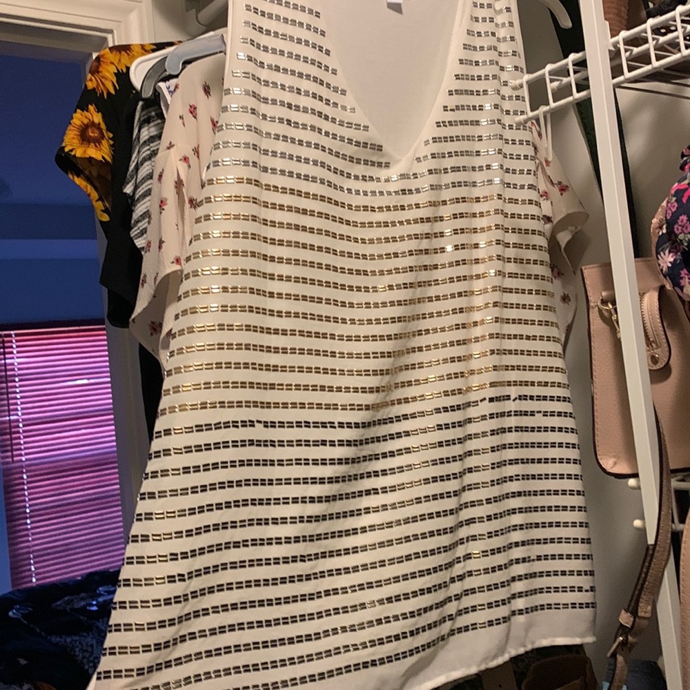 New York & Company White Tank Top